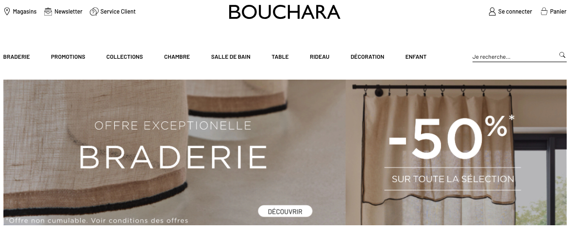 Prix normaux sur le vrai site Bouchara